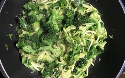 Tasty Broccoli and Courgette with Basil
