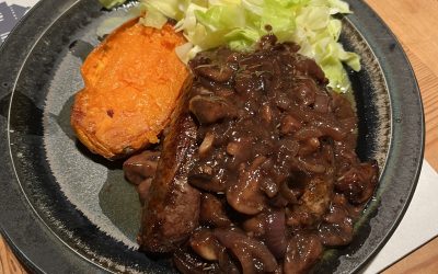 Sausage and Chestnut Bake (can be gluten free)